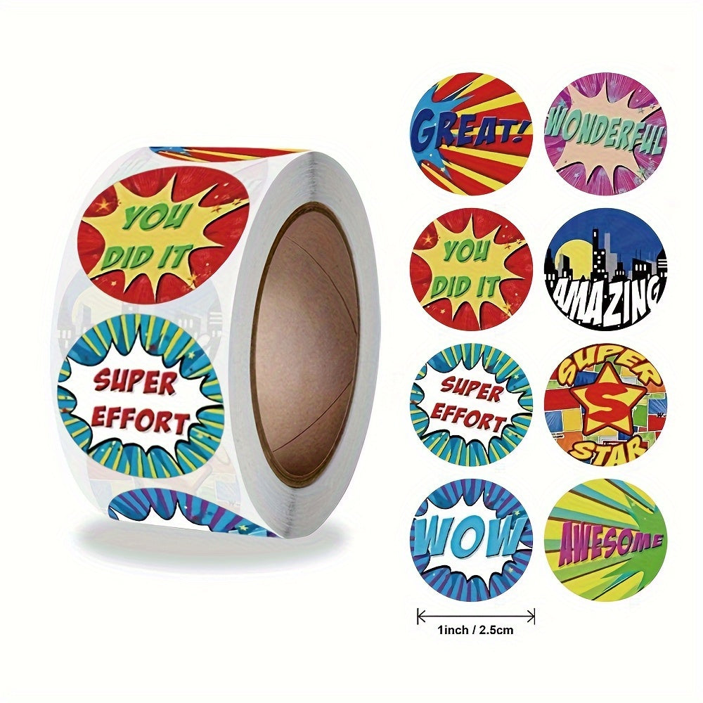 500pcs Cartoon Toy Stickers Teacher Encouragement Reward Game Stickers
