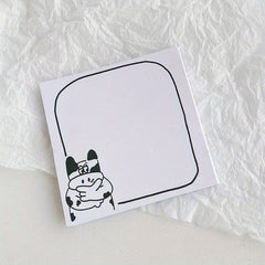 50 Sheets Cow Sticky Note Book Non-Sticky Style Tearable Hand Account Material