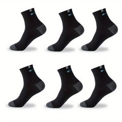 Men's Outdoor Breathable Mid Tube Socks for Running Cycling Basketball