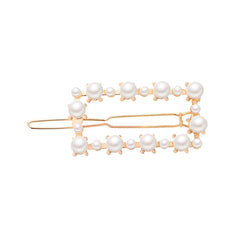 Heart Round Metal Hair Clip Geometric Hair Accessories for Girls
