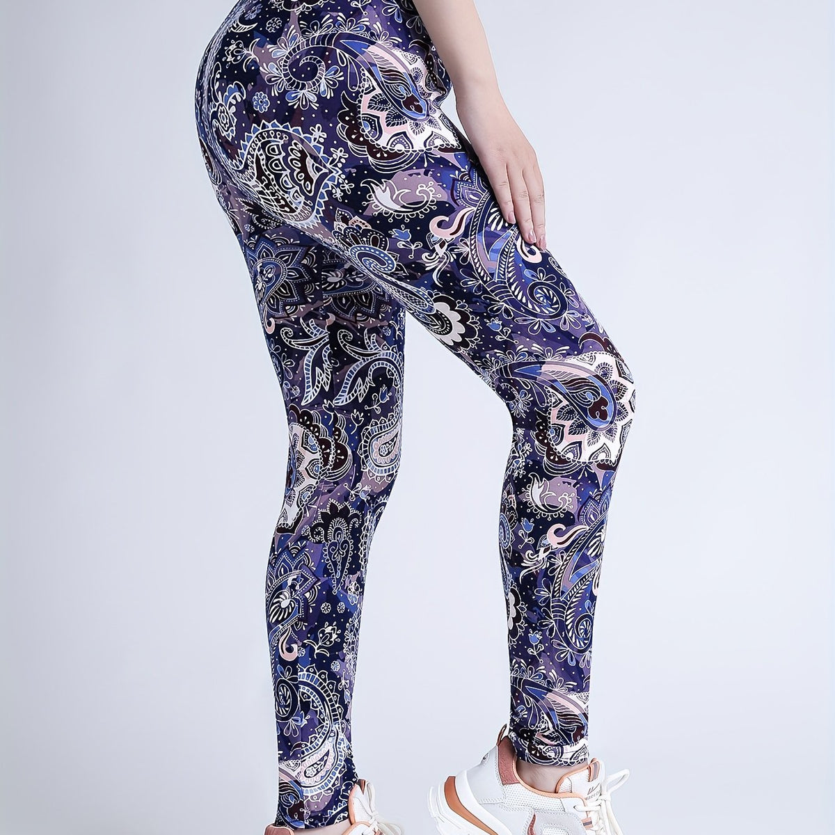 Floral Printed High Waist Yoga Pants
