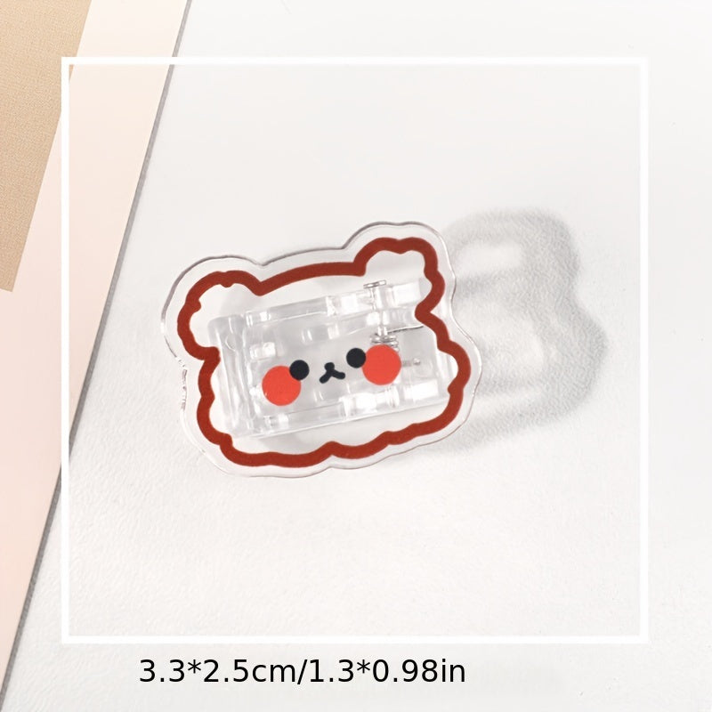 Cartoon Acrylic Snack Sealing Clip Set of 9pcs