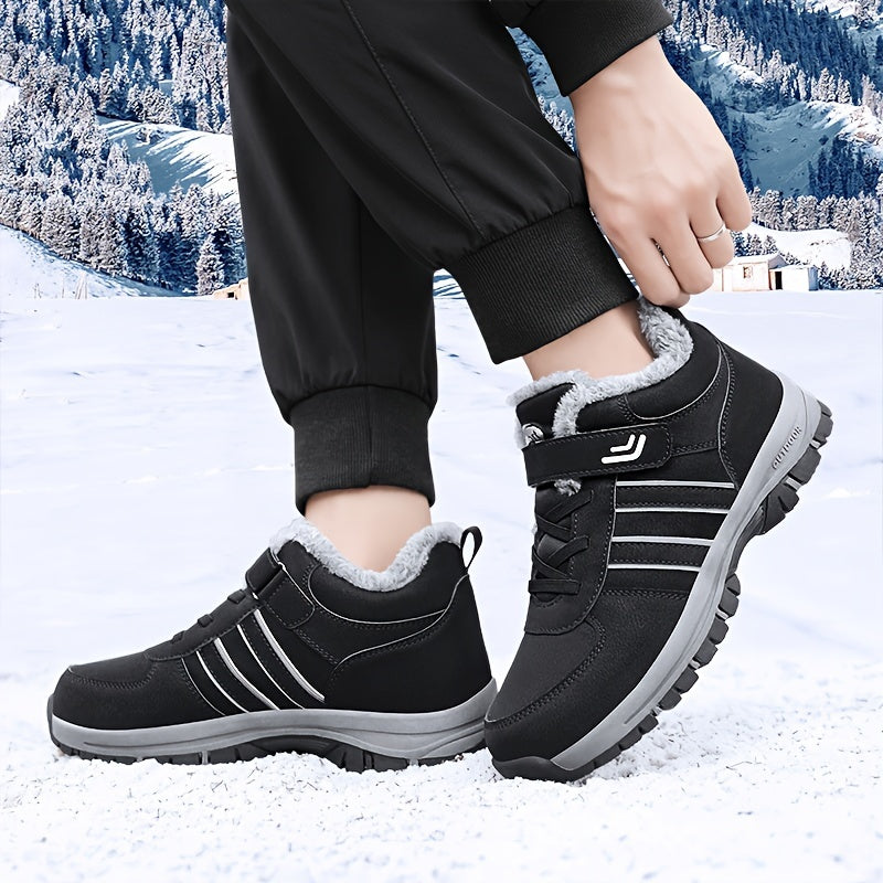 Plush Lined Snow Boots Non Slip Winter Outdoor Shoes