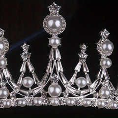 Girls Crown Wedding Dress Beads Rhinestone Three piece Bridal Jewelry Set