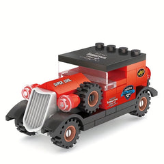 Classic Vintage Sports Car Building Blocks Set