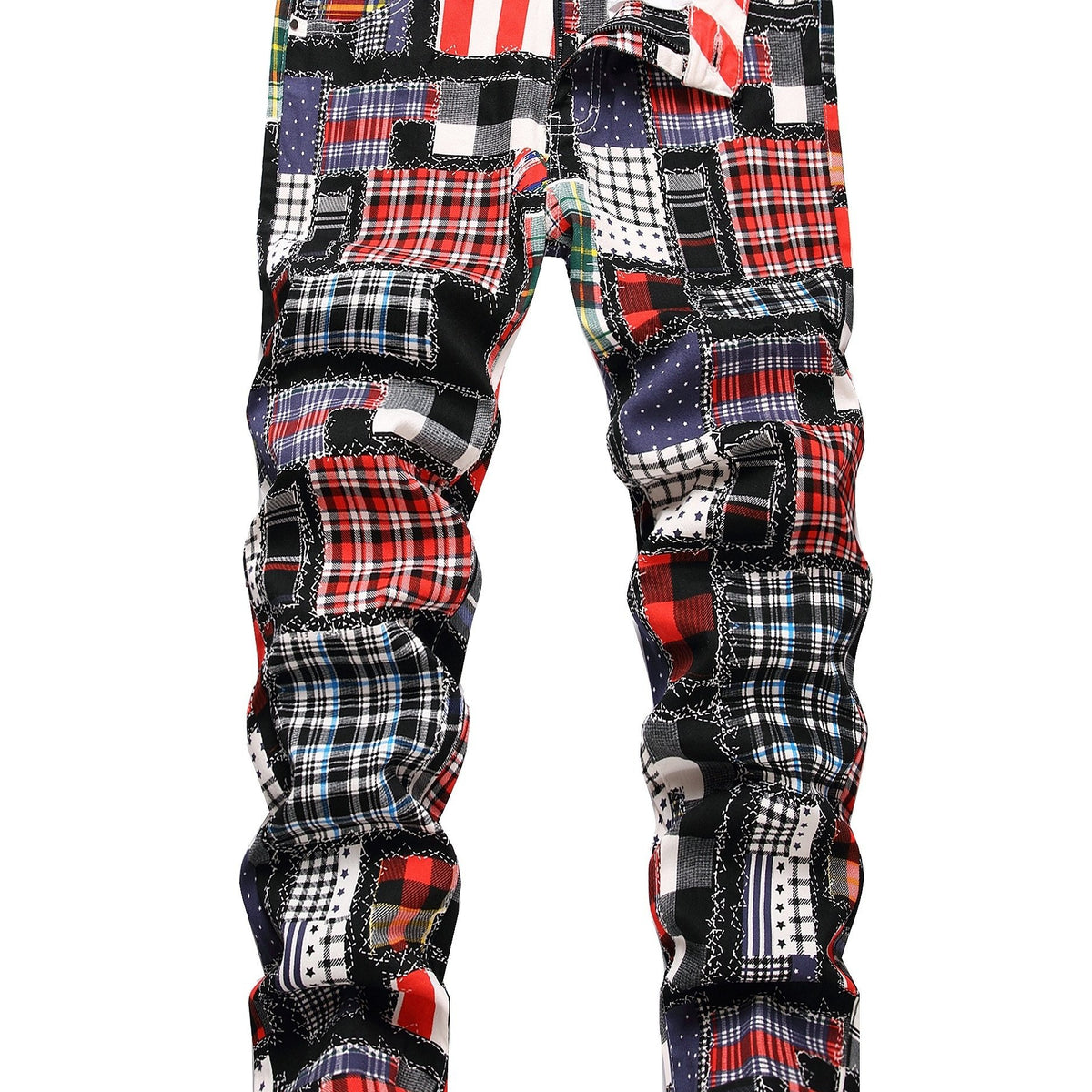 Pattern Print Men's Pants Active Stretch Trousers