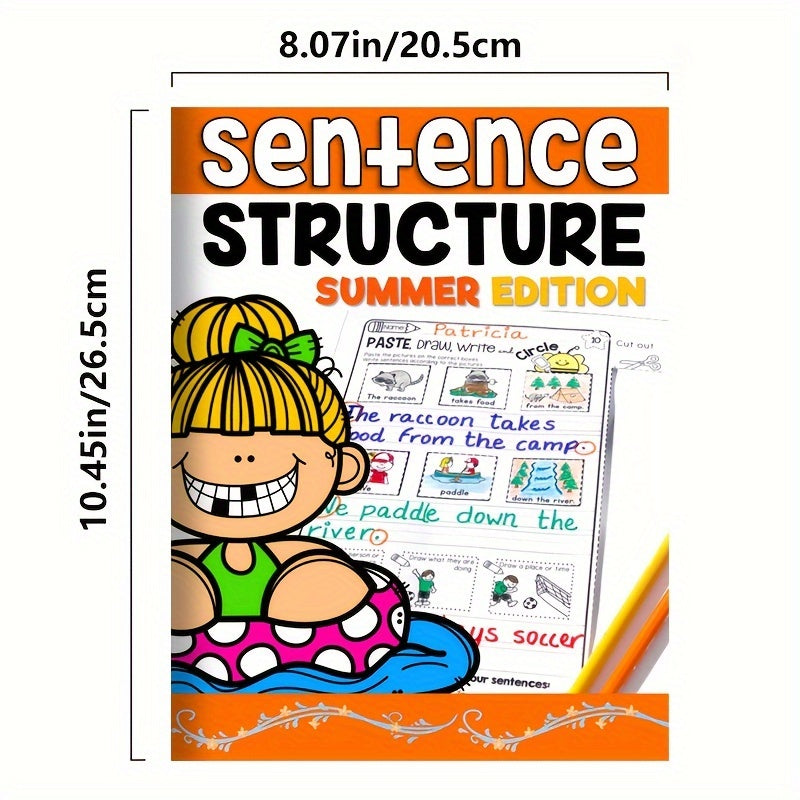 Summer Sentence Structure Cut and Paste Activities
