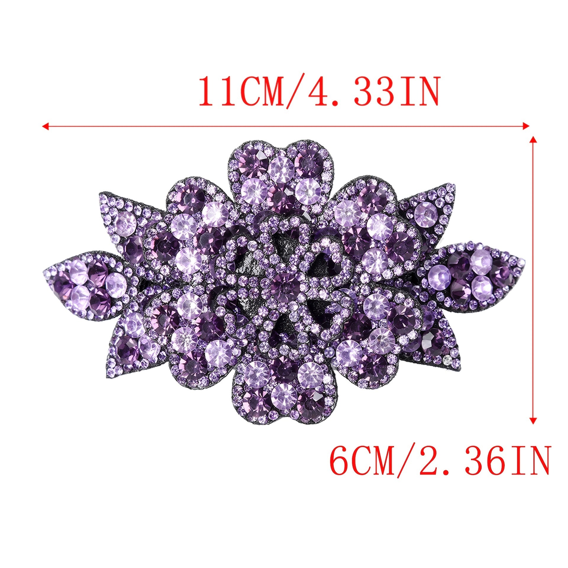 Rhinestone Hair Clips Ponytail Holder Barrette Hairgrip Flower Hair Accessories