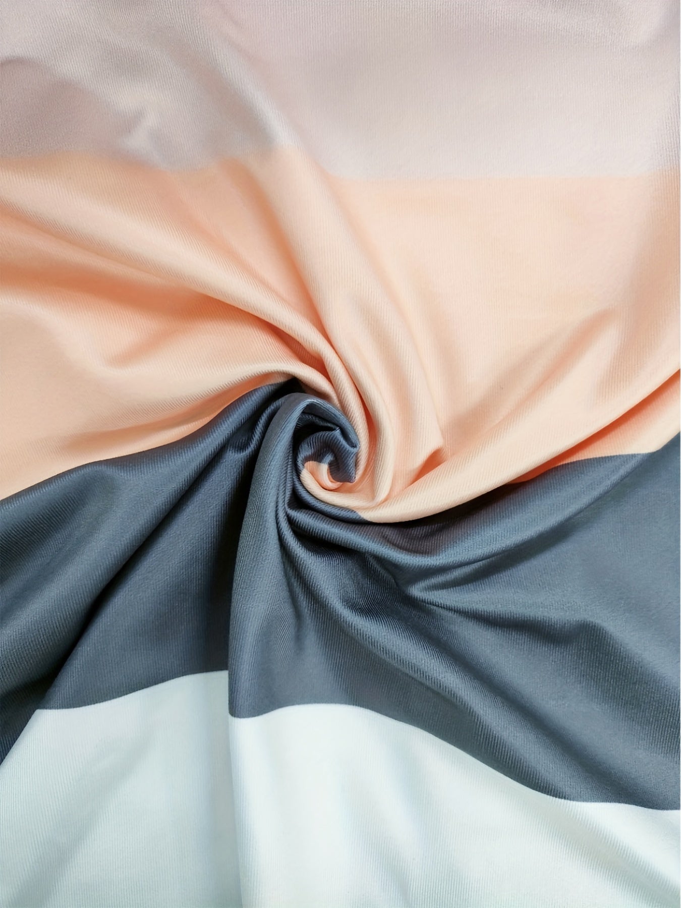 Colorblock Round Neck Cami Dress