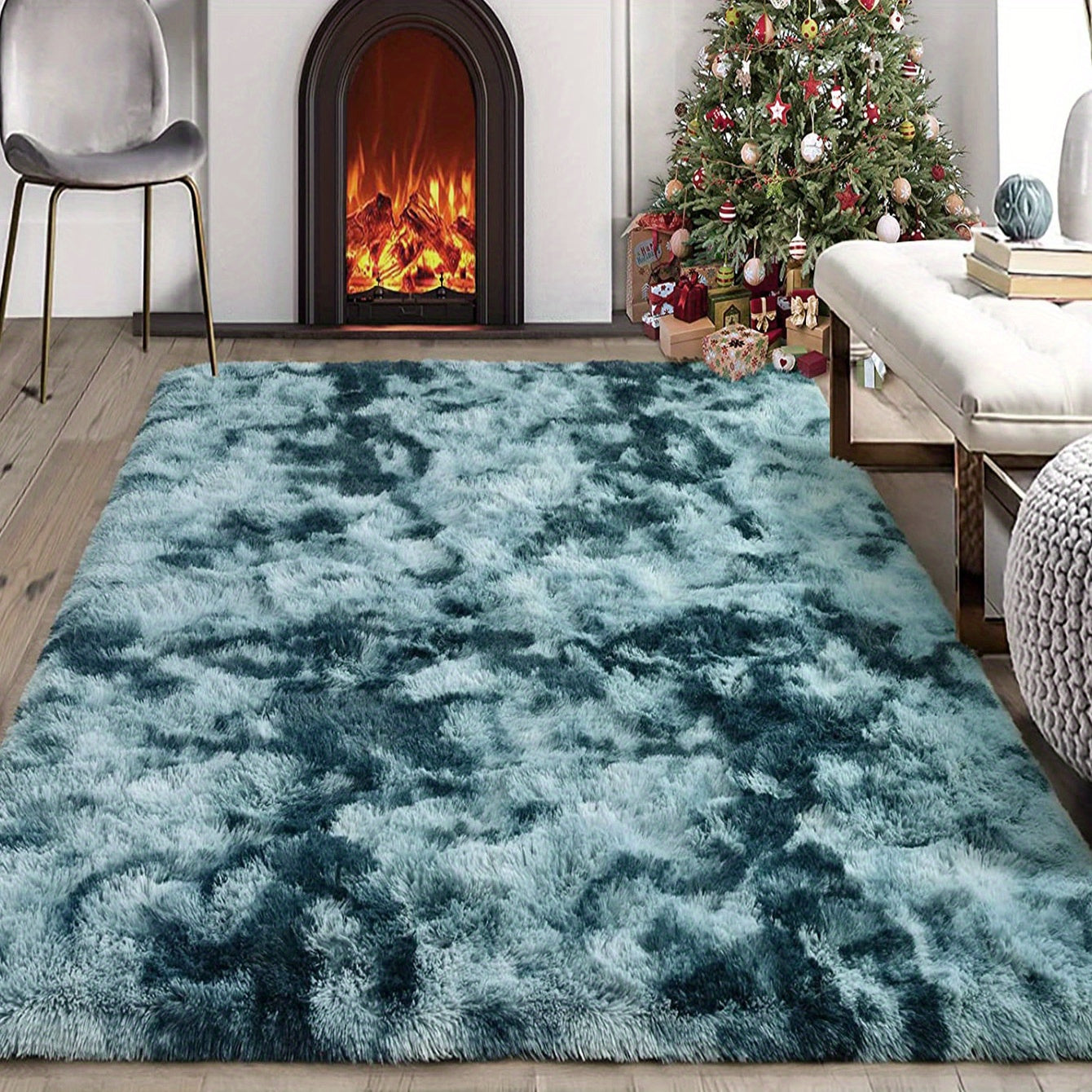 Soft Plush Shaggy Area Rug Fluffy Floor Carpet for Bedroom Living Room