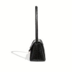 Crocodile Pattern Underarm Bag Vintage PU Shoulder Bag