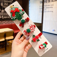 10pcs Christmas Hair Clip Decorative Hair Accessories for Girls