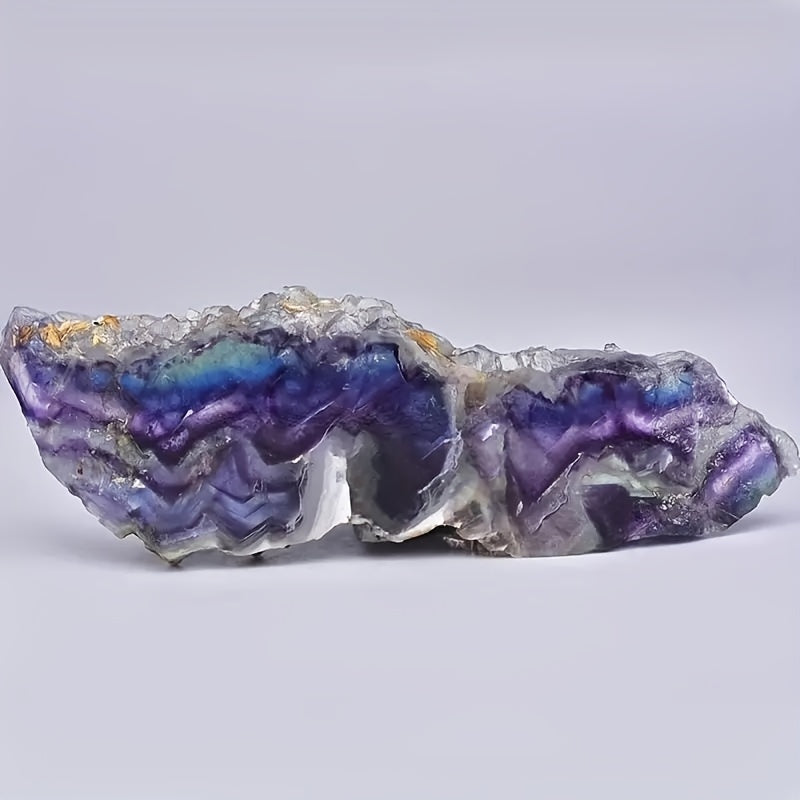 Rainbow Fluorite Slices - Raw Ore Edges - Natural Concepts