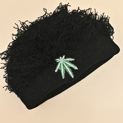Leaf Outdoor Ear Protection Knitted Hat