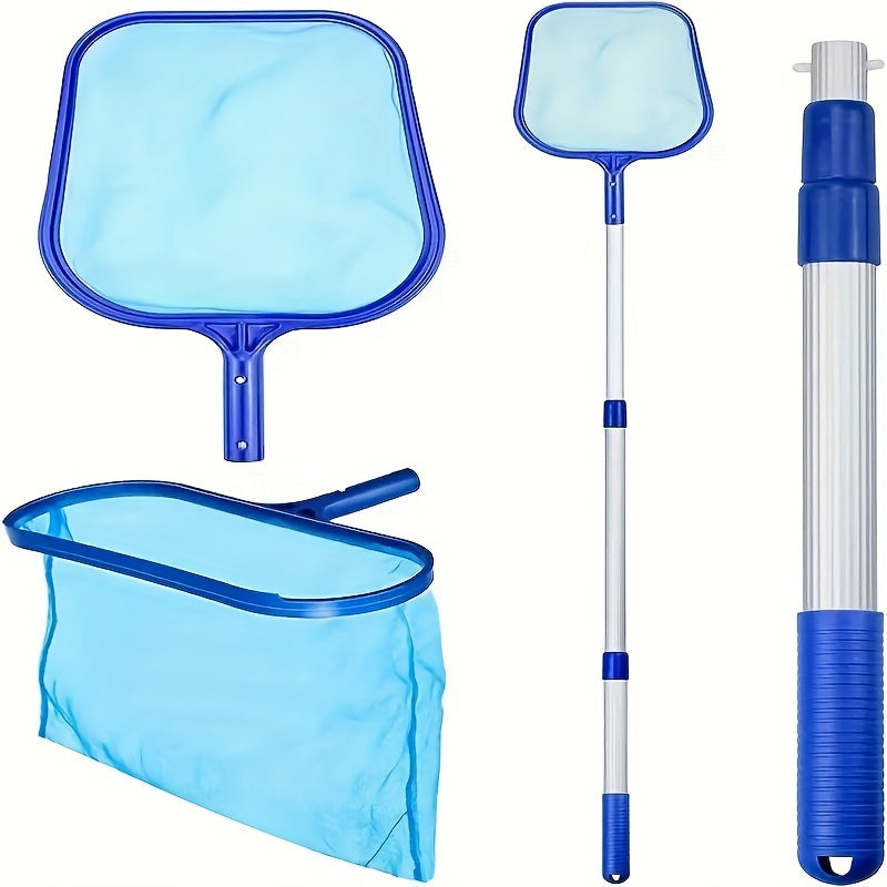 Set of 2 Skimmer Nets with Aluminum Telescopic Pole