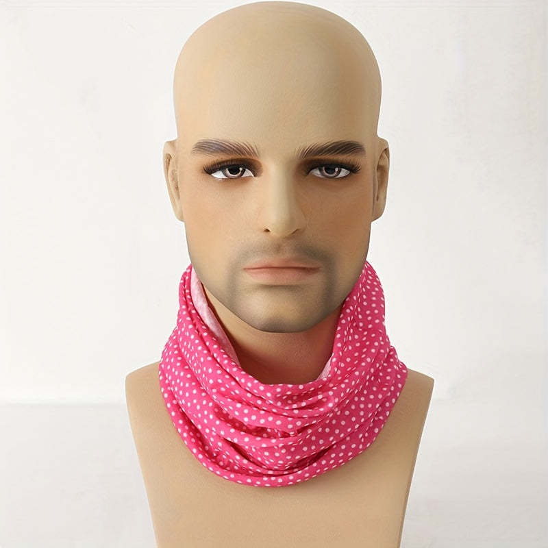 Soft Pink Multifunctional Riding Neck Gaiter For Men