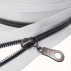 4.57m Antique Brass Nylon Coil Zippers By the Yard with Pulls