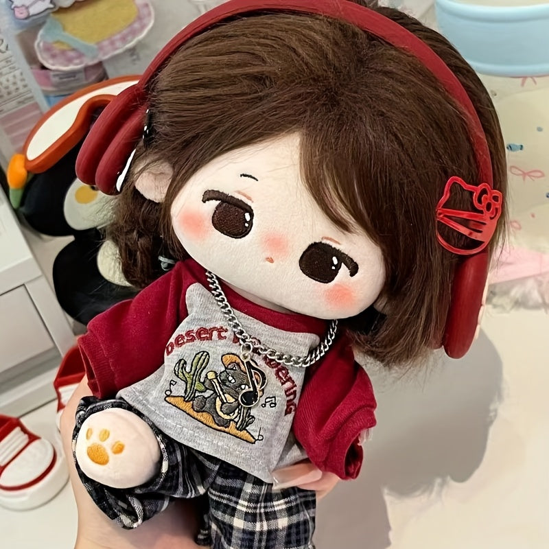 Plush Doll T-shirt & Pants Suit 3 Colors