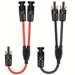Solar Y Branch Connectors 1 To 2 Parallel Adapter Cable Wire Plug