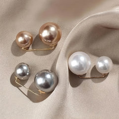 3pcs Faux Pearl Waist Pin Scarf Hijab Clip Set
