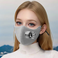 American Flag 3D Print Fleece Lined Warm Mask Windproof Polyester Knit