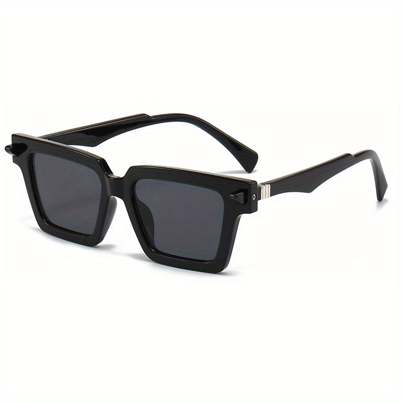 Y2K Square Sunglasses Large Jelly Block UV400 Sun Shades Glasses