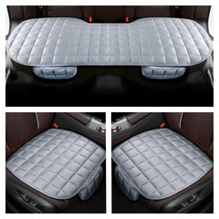 Plush Car Seat Cushion Winter Three-piece Set Non-slip Tie Car Supplies