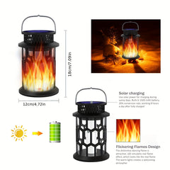 Solar Lanterns Outdoor Hanging Dancing Flame Torch Lights