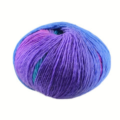 100% Wool Rainbow Yarn for Hand Knitting Gradient Crochet DIY Sweater