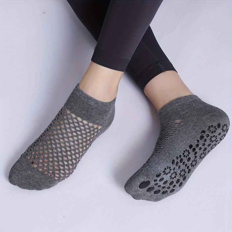 Non Slip Yoga Socks Breathable Mesh for Pilates Fitness