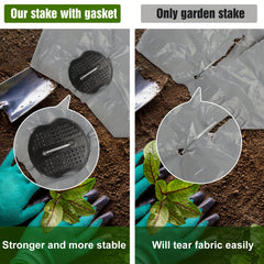 100pcs Landscape Nail Sets 50 Galvanized Garden Nails And 50 Washers Size 11