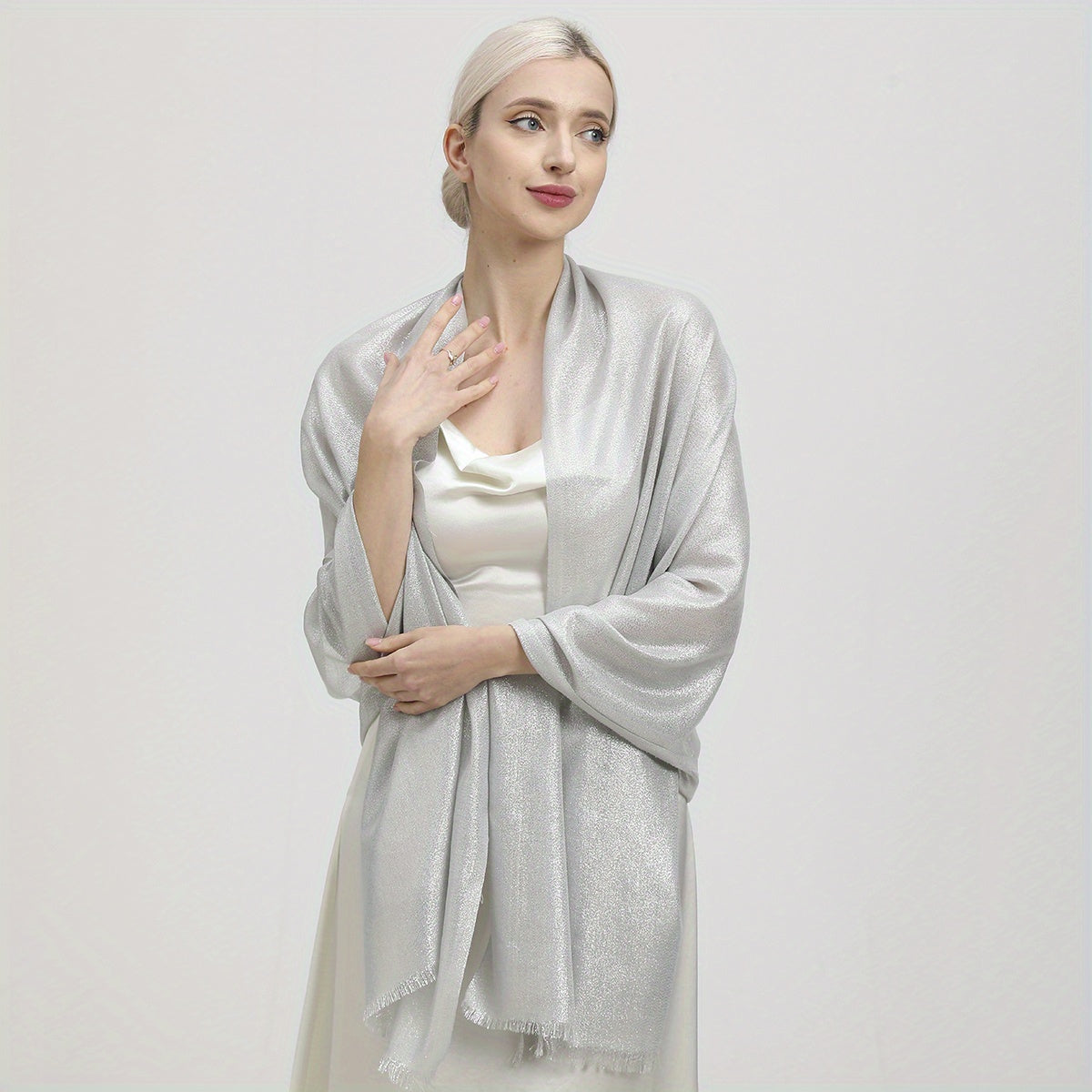 Glam Tassel Shawl Sparkles in the Sun Party Wrap