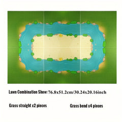 Classic Grassland Baseplate 32x32 Building Block Base Plates