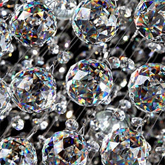 2pcs 20mm Clear Crystal Chandelier Prism Suncatcher Hanging Pendant