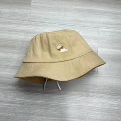 Rabbit Embroidery Bucket Hat for Women