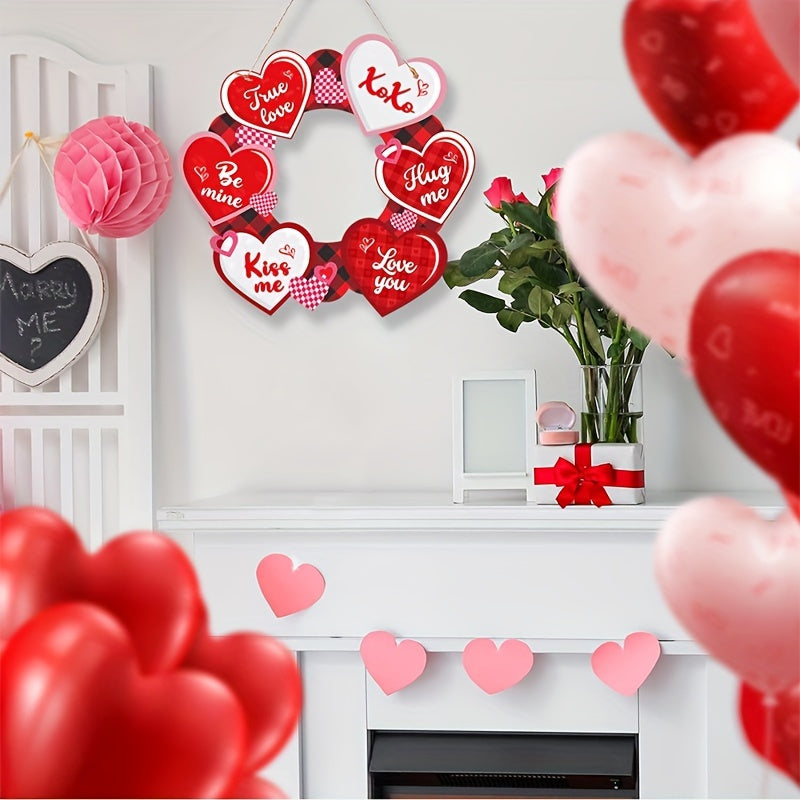 Heart Hanging Sign Happy Door Sign Party Decoration