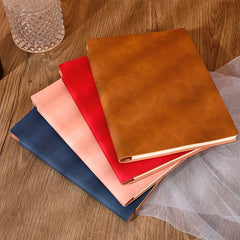 A5 Soft Leather Meeting Notebook