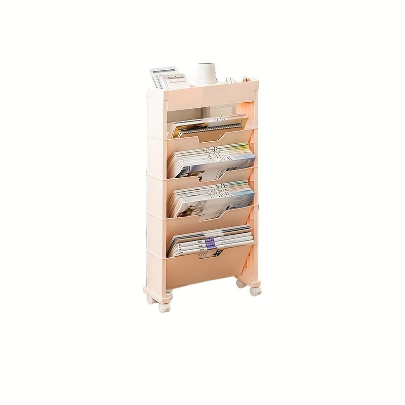 Small Trolley Storage Rack for Books, Bedroom, Living Room