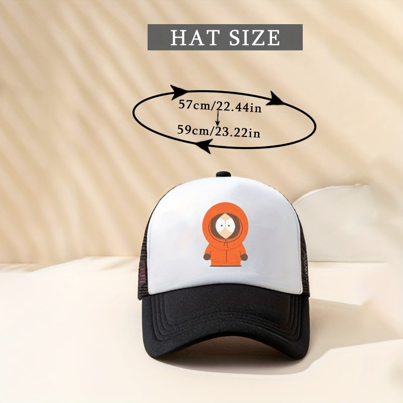 Girl Printed Trucker Hat Bright Mesh Baseball Cap Dad Hats Women