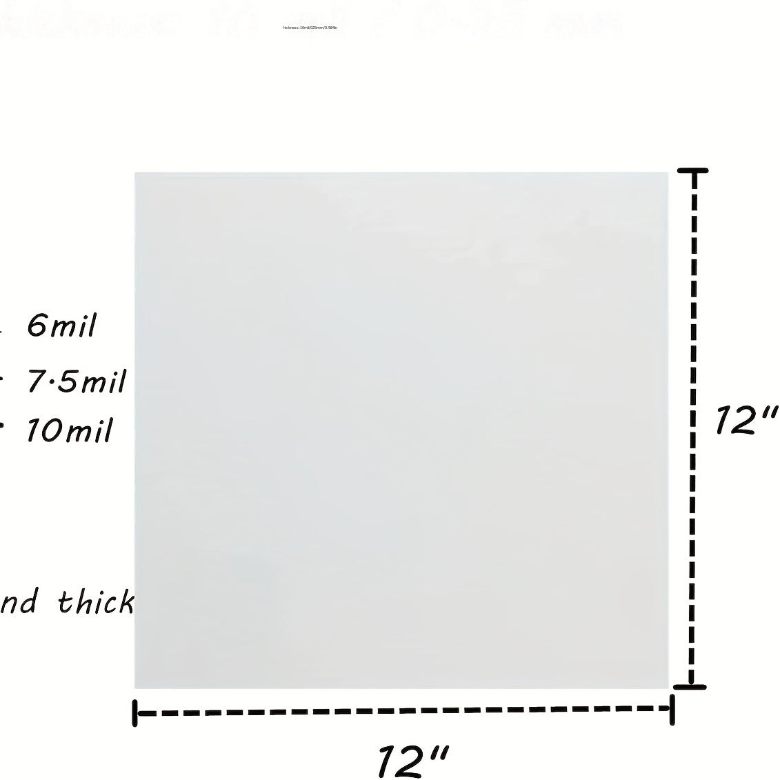 10 Mil Mylar Sheet Milky Translucent PET Blank Stencil Making