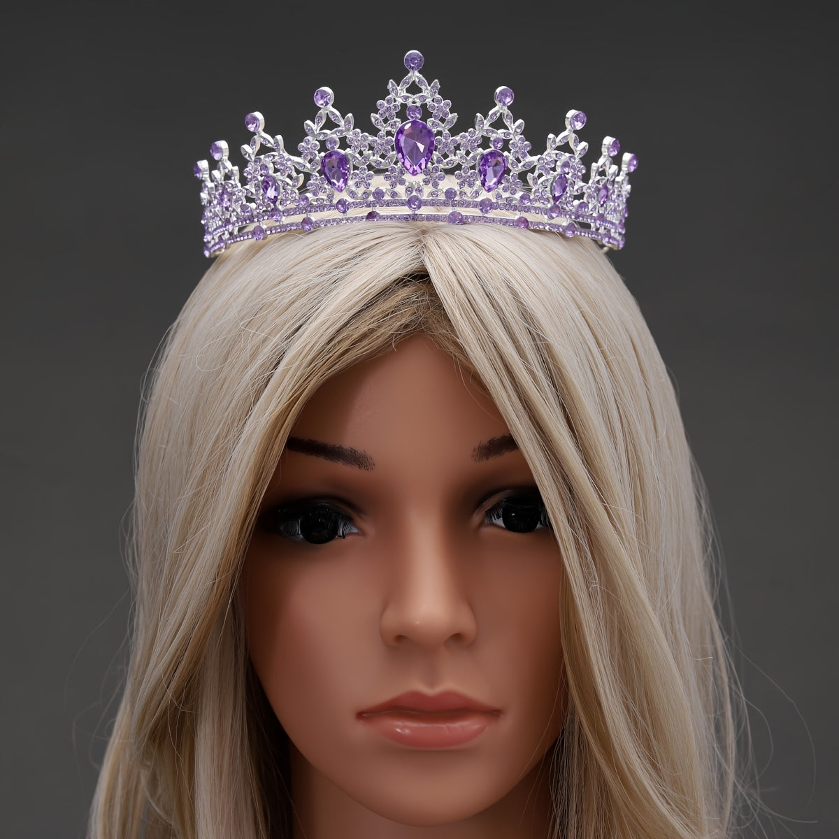 Girl's Princess Rhinestone Crown Hair Accessory