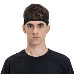 Scorpio Unisex Sports Headband Sweat Wicking Stretchy Polyester