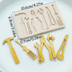 DIY Wrench Silicone Fondant Mold for Cake Decorating