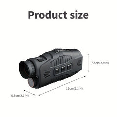 Night Vision Monocular 5x Zoom 1080P Telescope USB Charging Cable