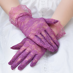 Solid Lace Gloves Bridal Wedding Party Favor Decorations