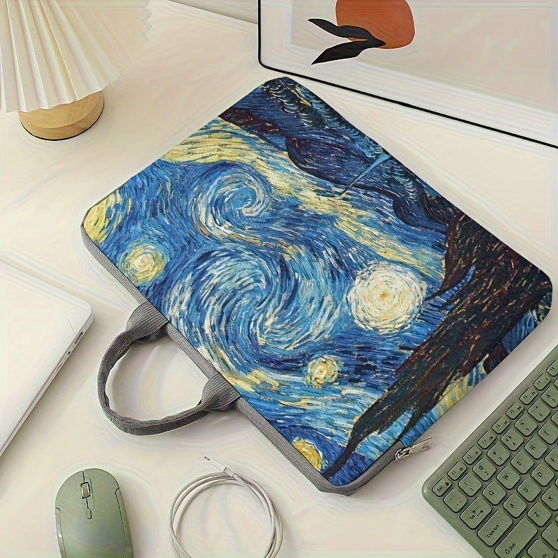 Night Sky Laptop Handbag Soft Cover Tablet Zipper Bag