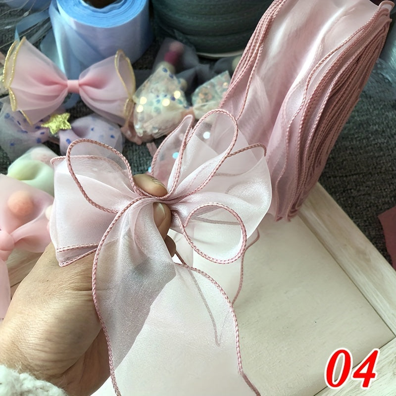 Wavy Fishtail Yarn Ribbon for DIY Bow Accessories Gift Flower Packaging