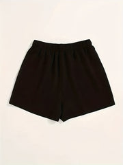Butterfly Print Shorts Casual Drawstring Elastic Waist Summer Shorts