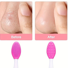 Silicone Nose & Head Brush Double Sided Soft Exfoliating DIY Facial Skin Care