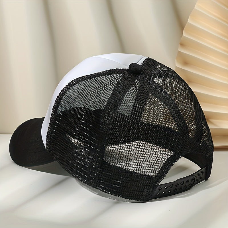 Dog Dad Printed Trucker Hat Mesh Baseball Cap